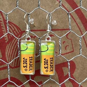 Trader Joe’s rectangle earrings retro